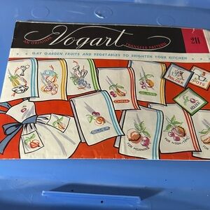 Vintage Vogart Transfer Patterns. Gay Garden Fruits and Vegetables